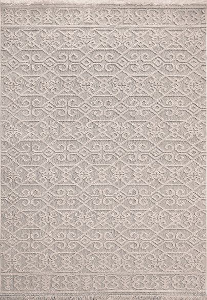 Dynamic Rugs SEVILLE 3609-109 Ivory and Soft Grey